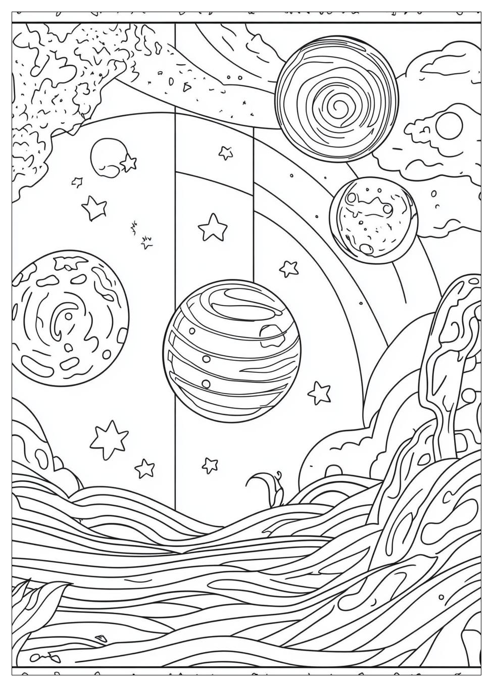 Planeten Ausmalbilder 12