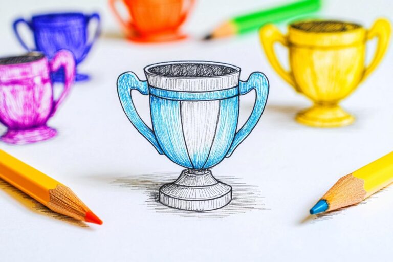 Pokale Ausmalbilder : Trophäen zum Leben erwecken