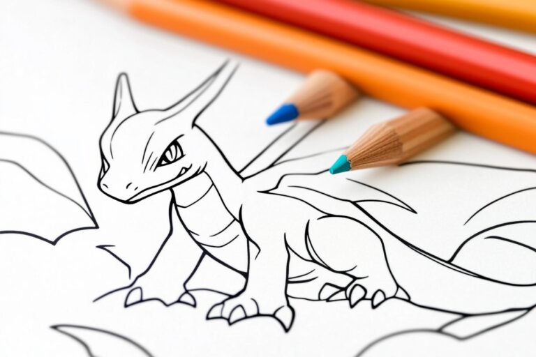 Pokemon Glurak Ausmalbilder: Glurak zum Leben erwecken