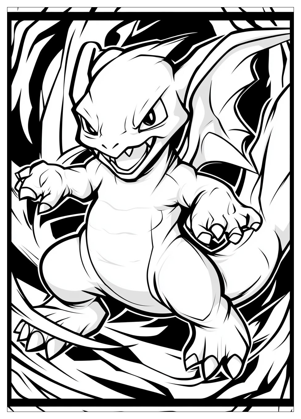 Pokemon Glurak Ausmalbilder 1