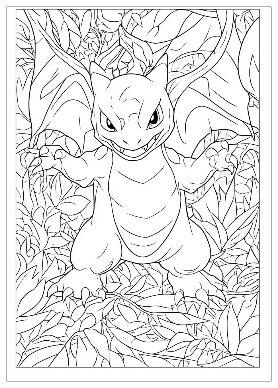 Pokemon Glurak Ausmalbilder 15