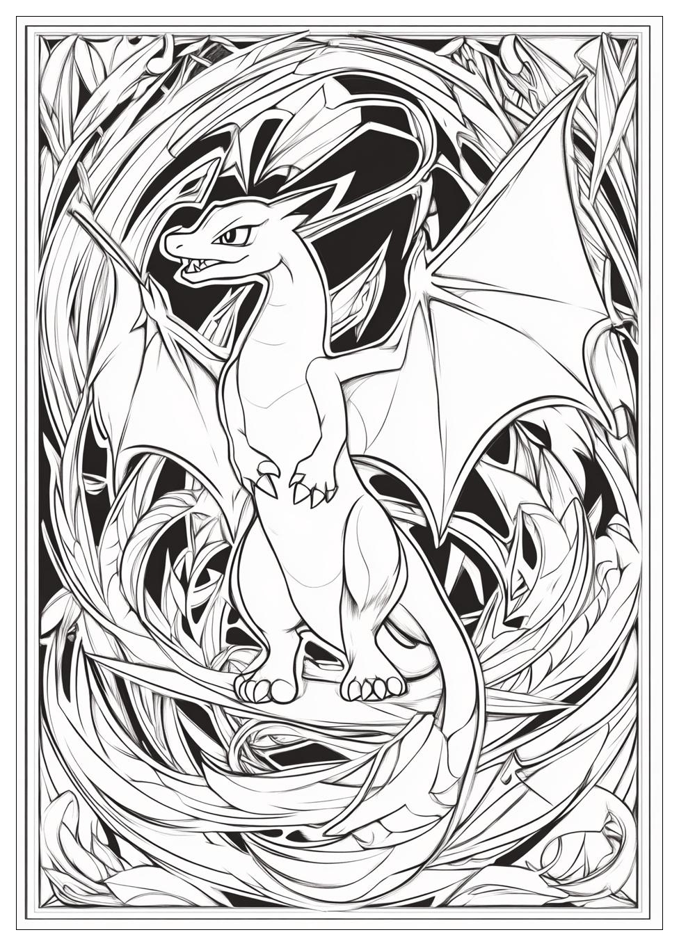 Pokemon Glurak Ausmalbilder 17