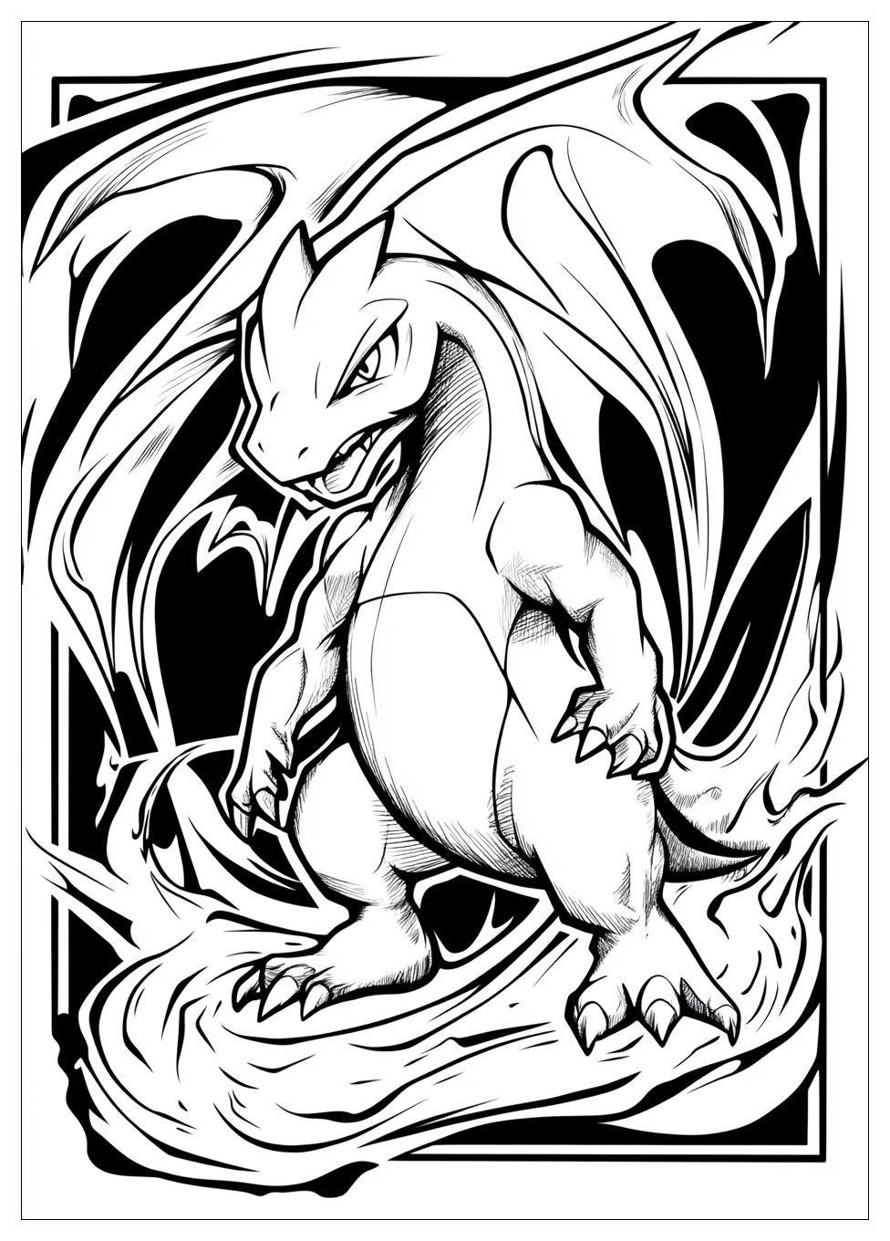 Pokemon Glurak Ausmalbilder 6