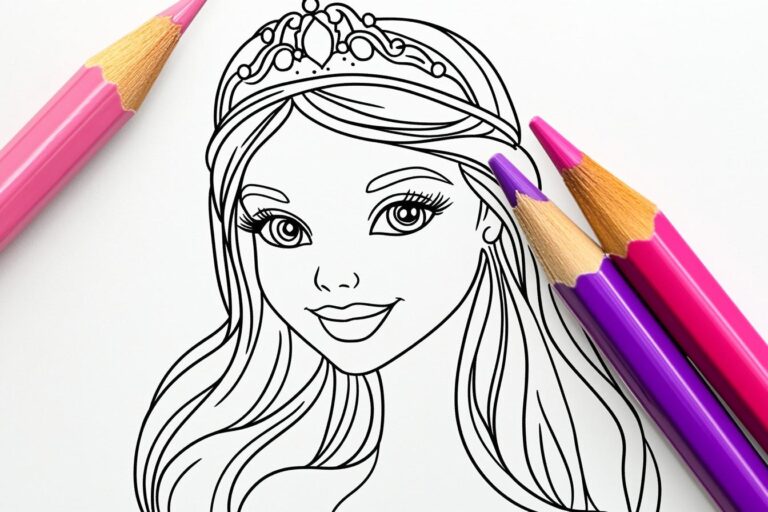 Prinzessin Barbie Ausmalbilder: Fantasievolle Prinzessinnen zum Leben erwecken