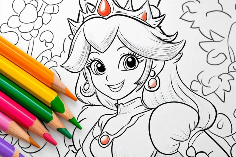 Prinzessin Peach Ausmalbilder : Prinzessin Peach Malvorlagen – Kreativität entfesseln
