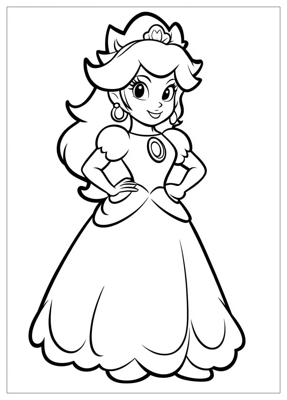 Prinzessin Peach Ausmalbilder 10