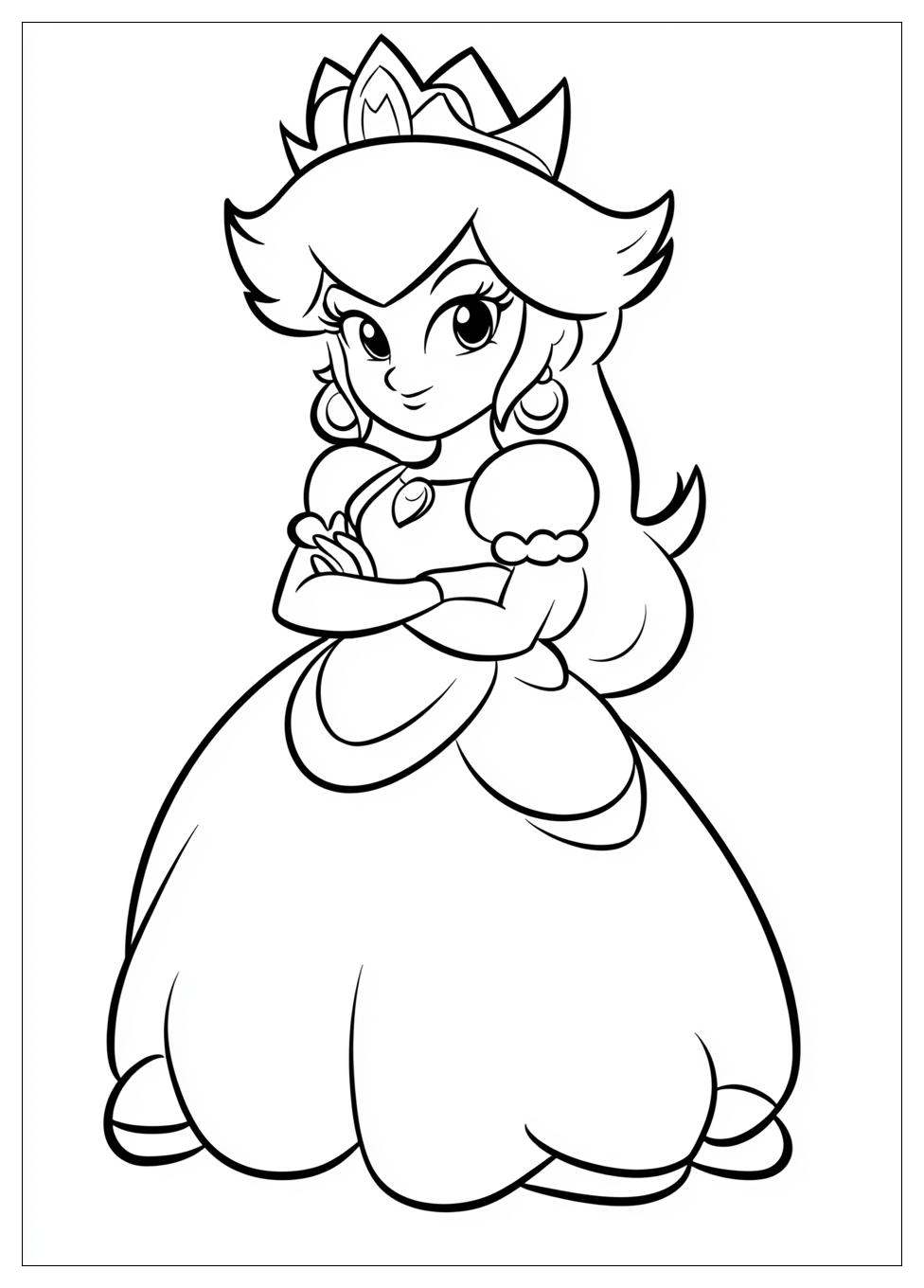 Prinzessin Peach Ausmalbilder 11