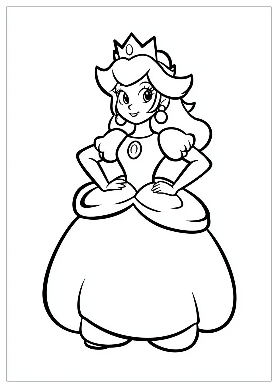 Prinzessin Peach Ausmalbilder 12