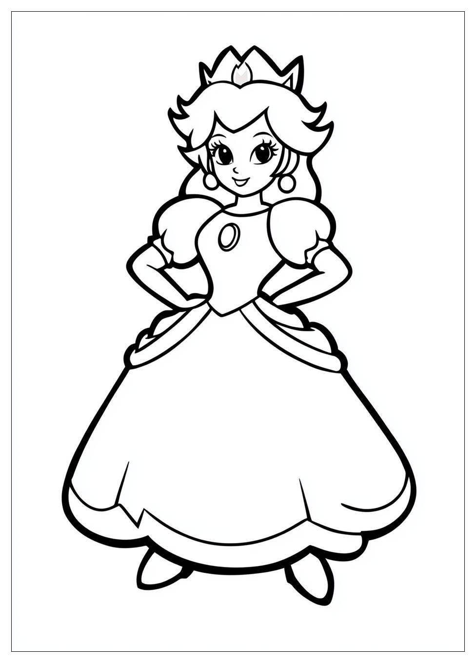 Prinzessin Peach Ausmalbilder 14