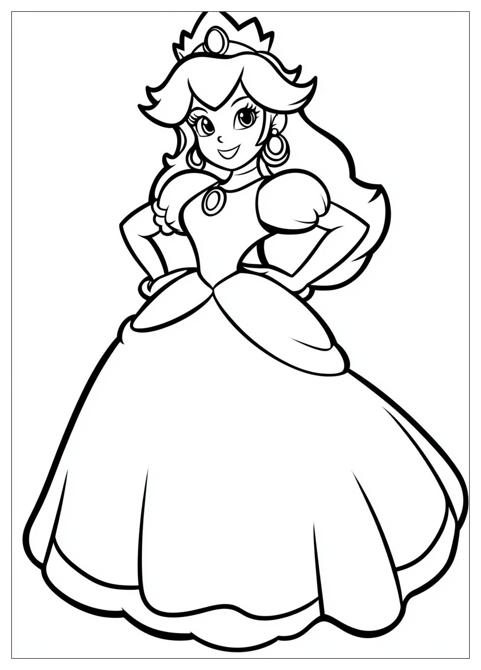 Prinzessin Peach Ausmalbilder 15