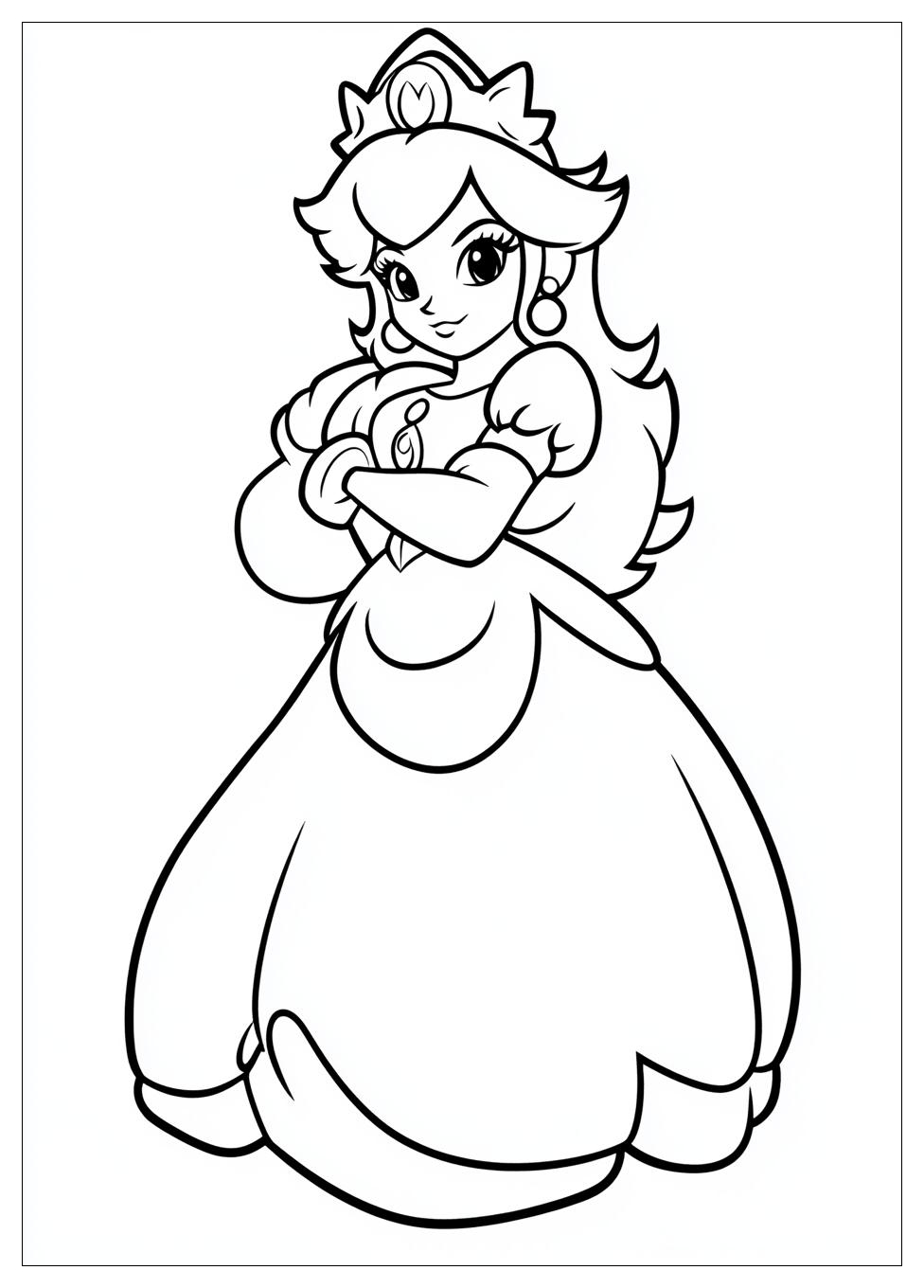 Prinzessin Peach Ausmalbilder 16