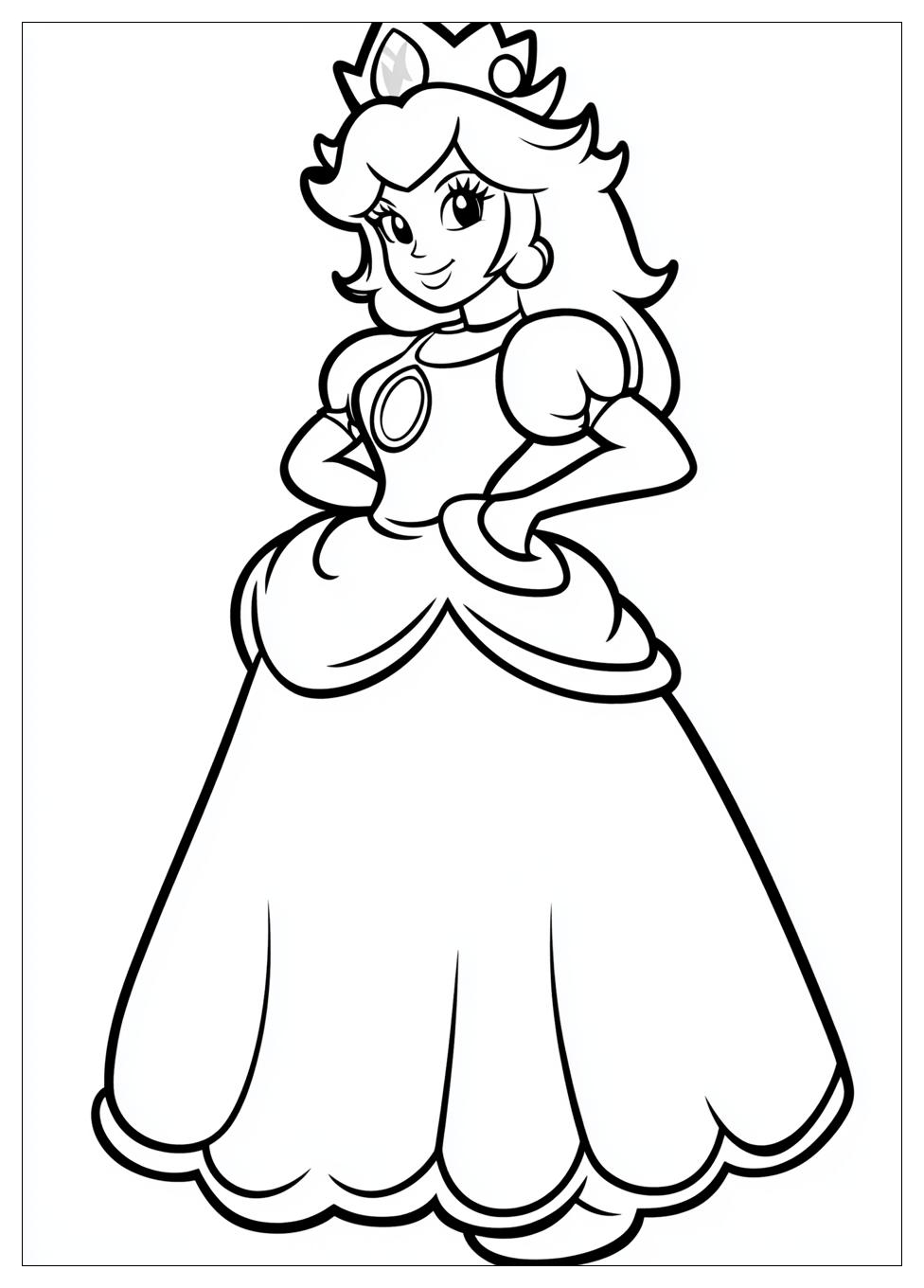 Prinzessin Peach Ausmalbilder 17