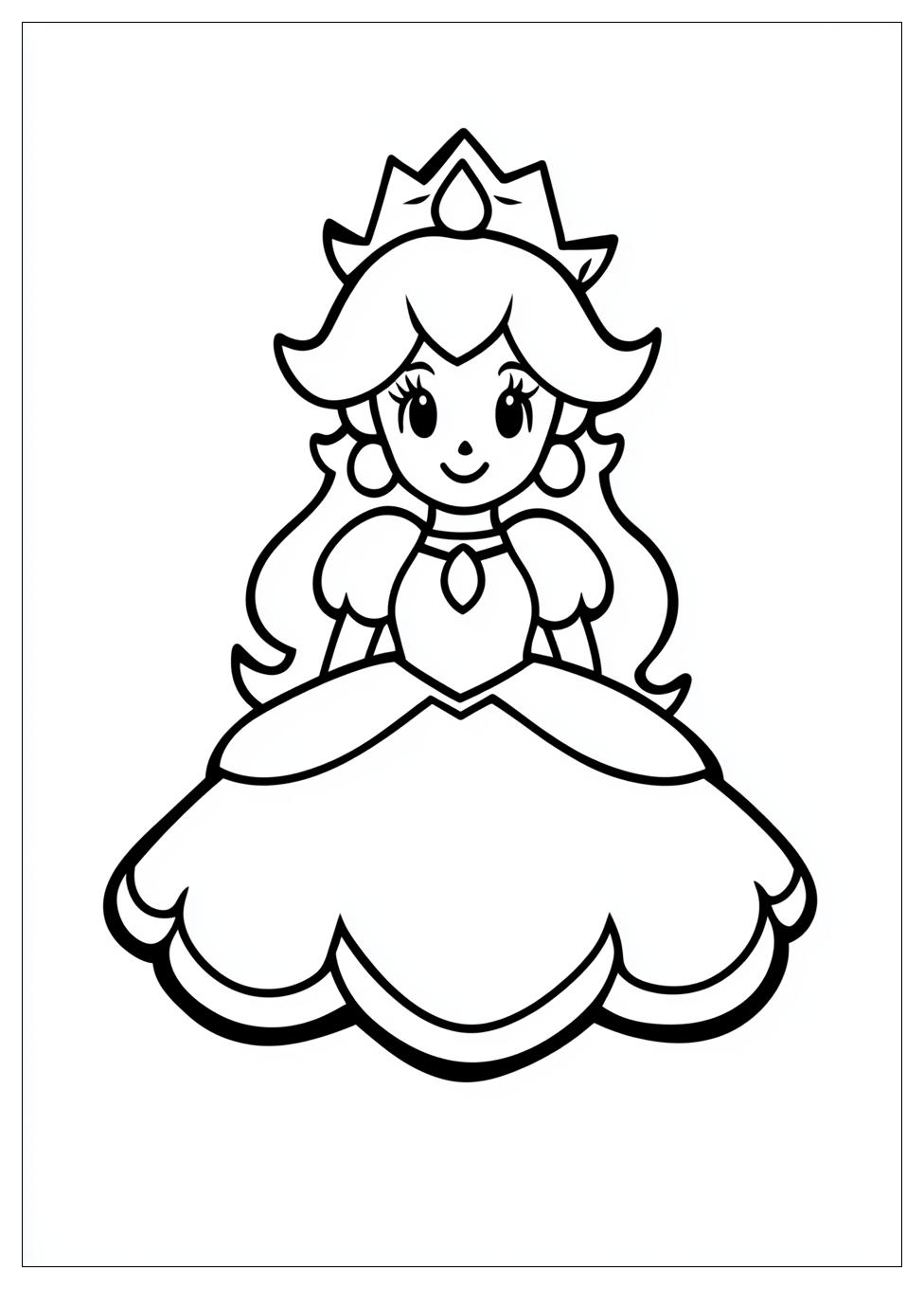 Prinzessin Peach Ausmalbilder 19