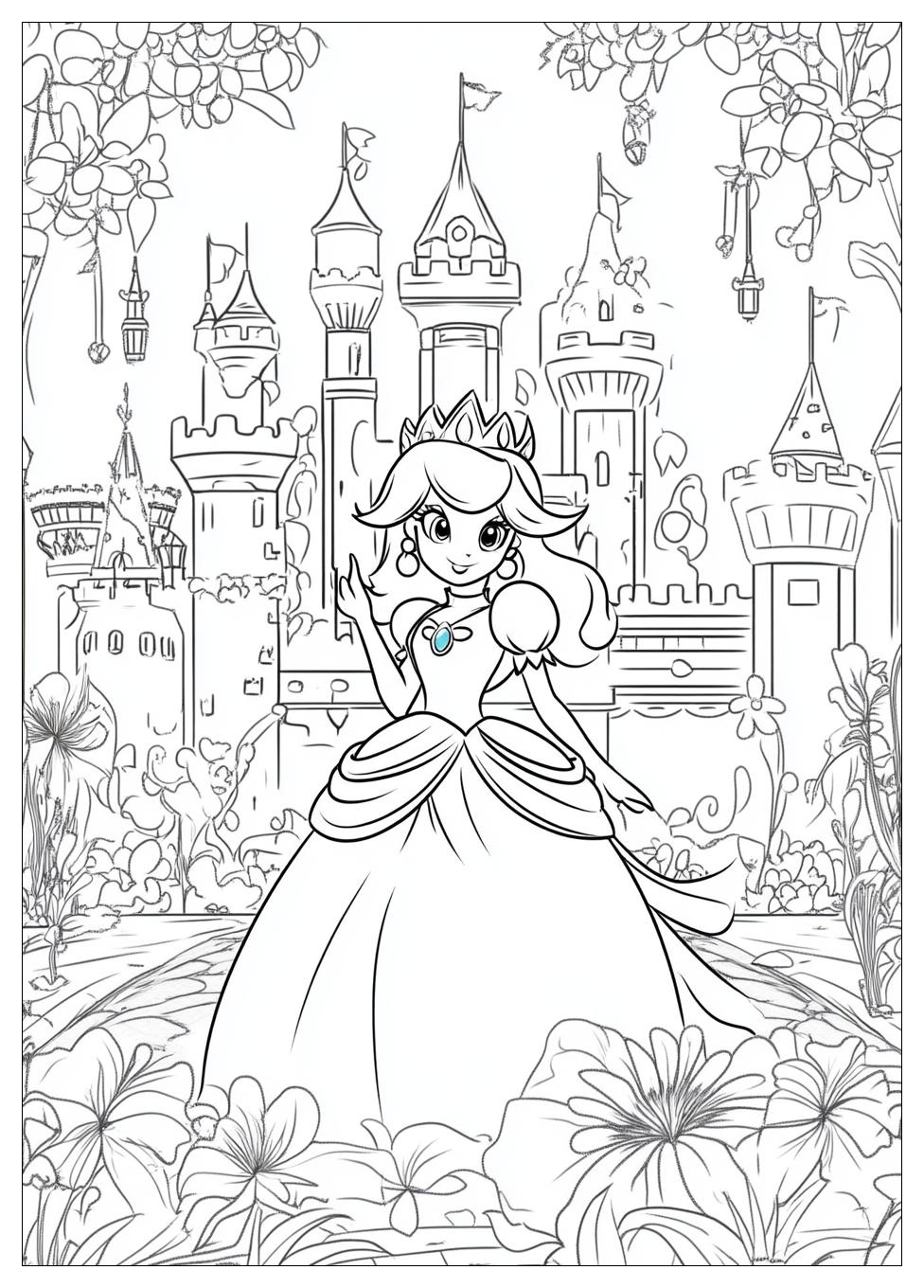 Prinzessin Peach Ausmalbilder 20