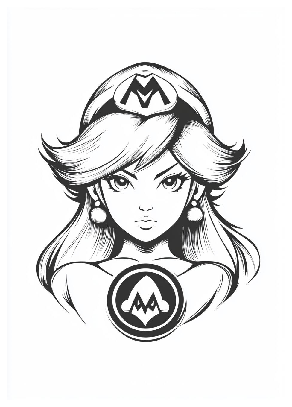 Prinzessin Peach Ausmalbilder 5