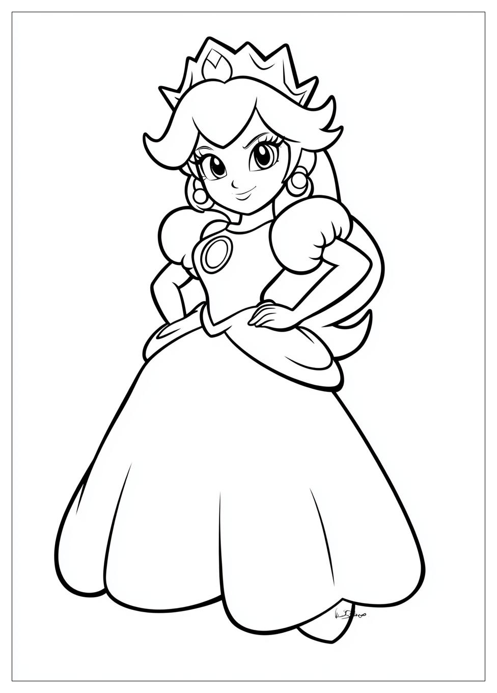 Prinzessin Peach Ausmalbilder 9