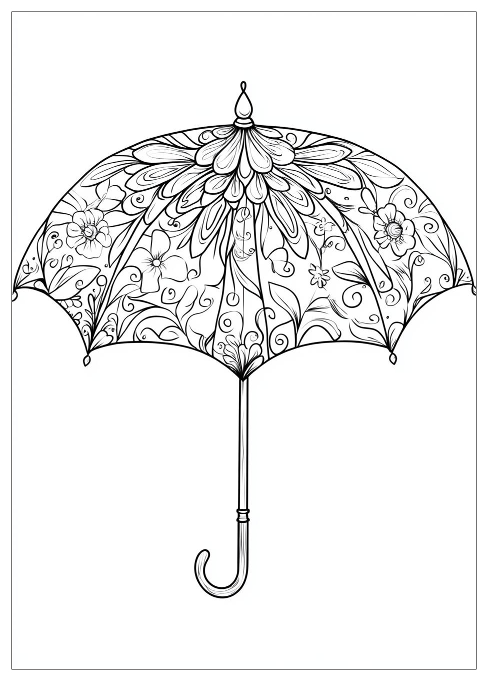 Regenschirm Ausmalbilder 22