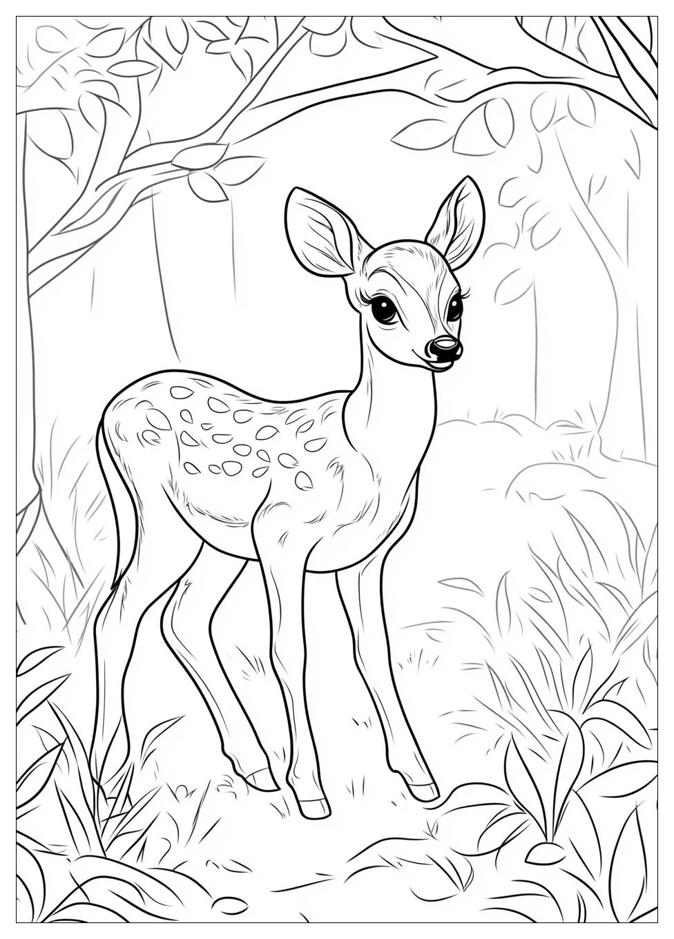 Rehe Ausmalbilder 1