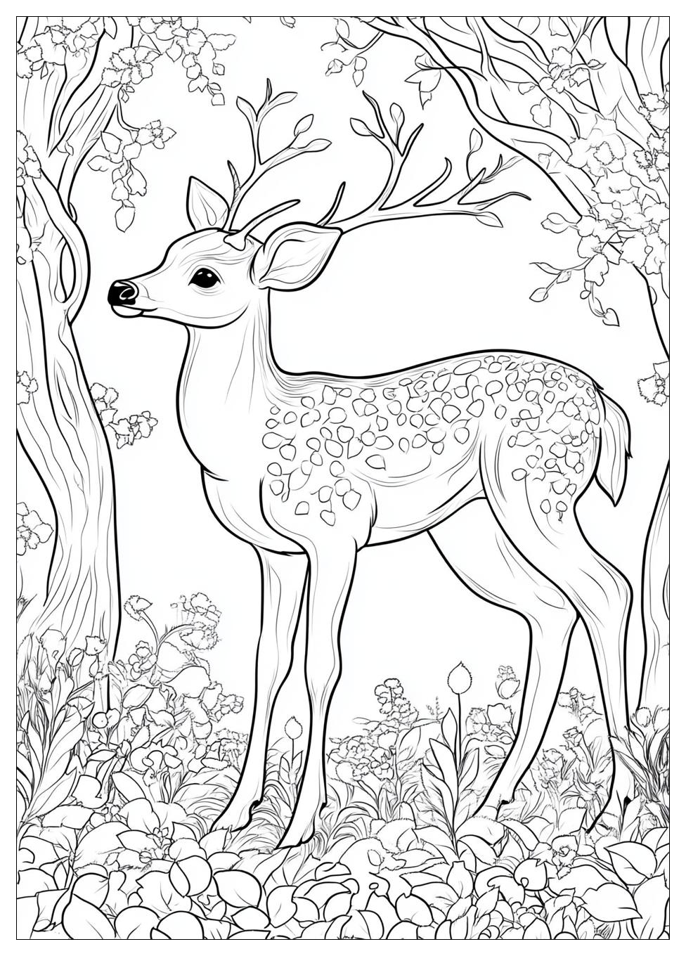 Rehe Ausmalbilder 10