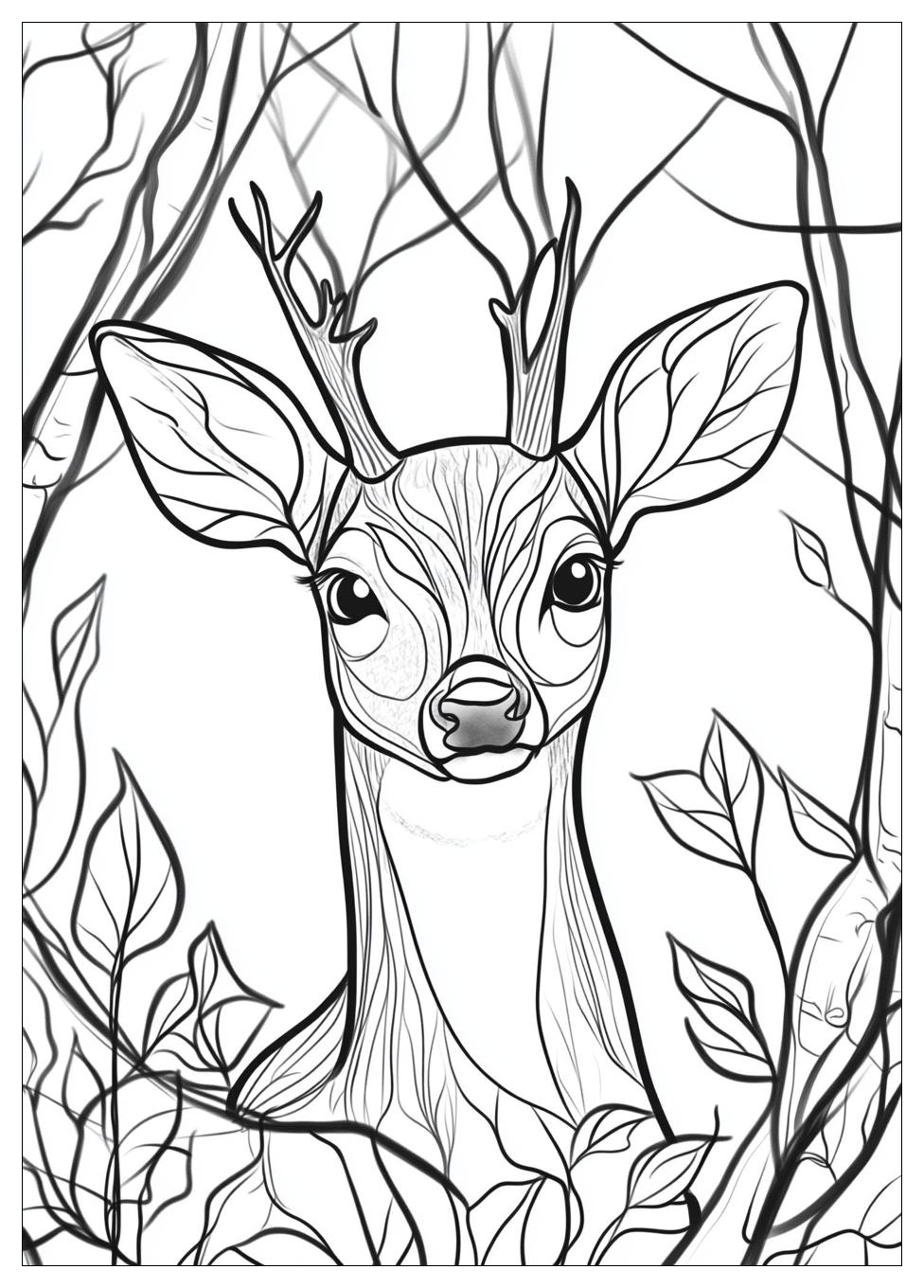 Rehe Ausmalbilder 17