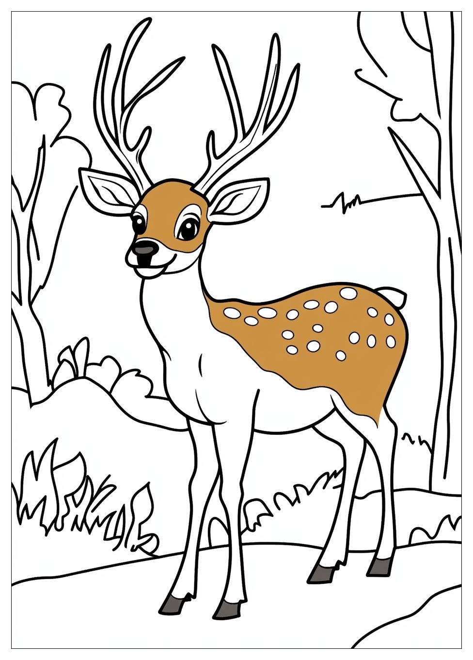 Rehe Ausmalbilder 5