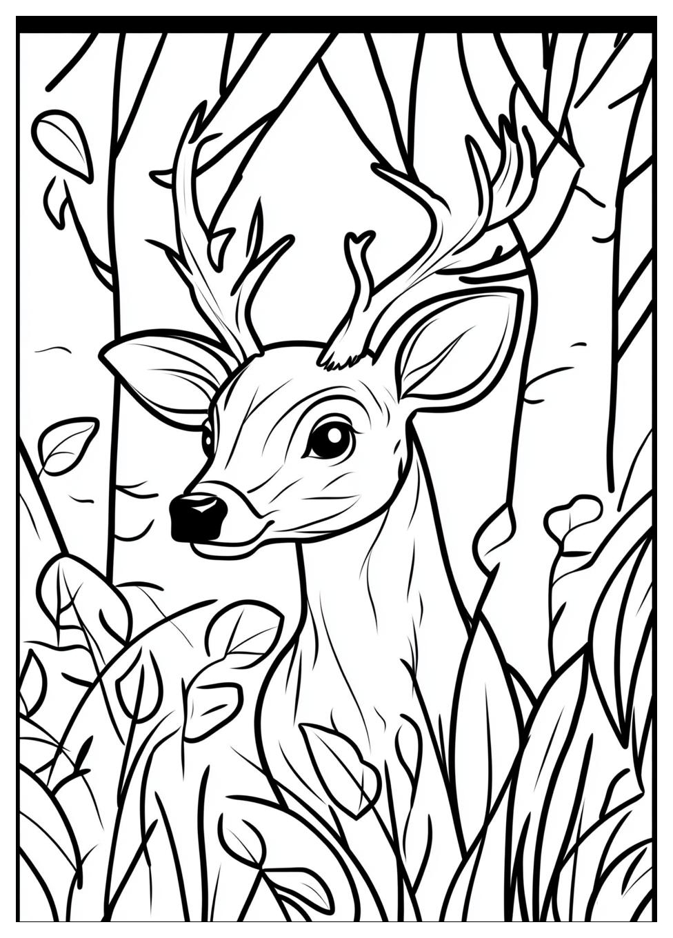 Rehe Ausmalbilder 9