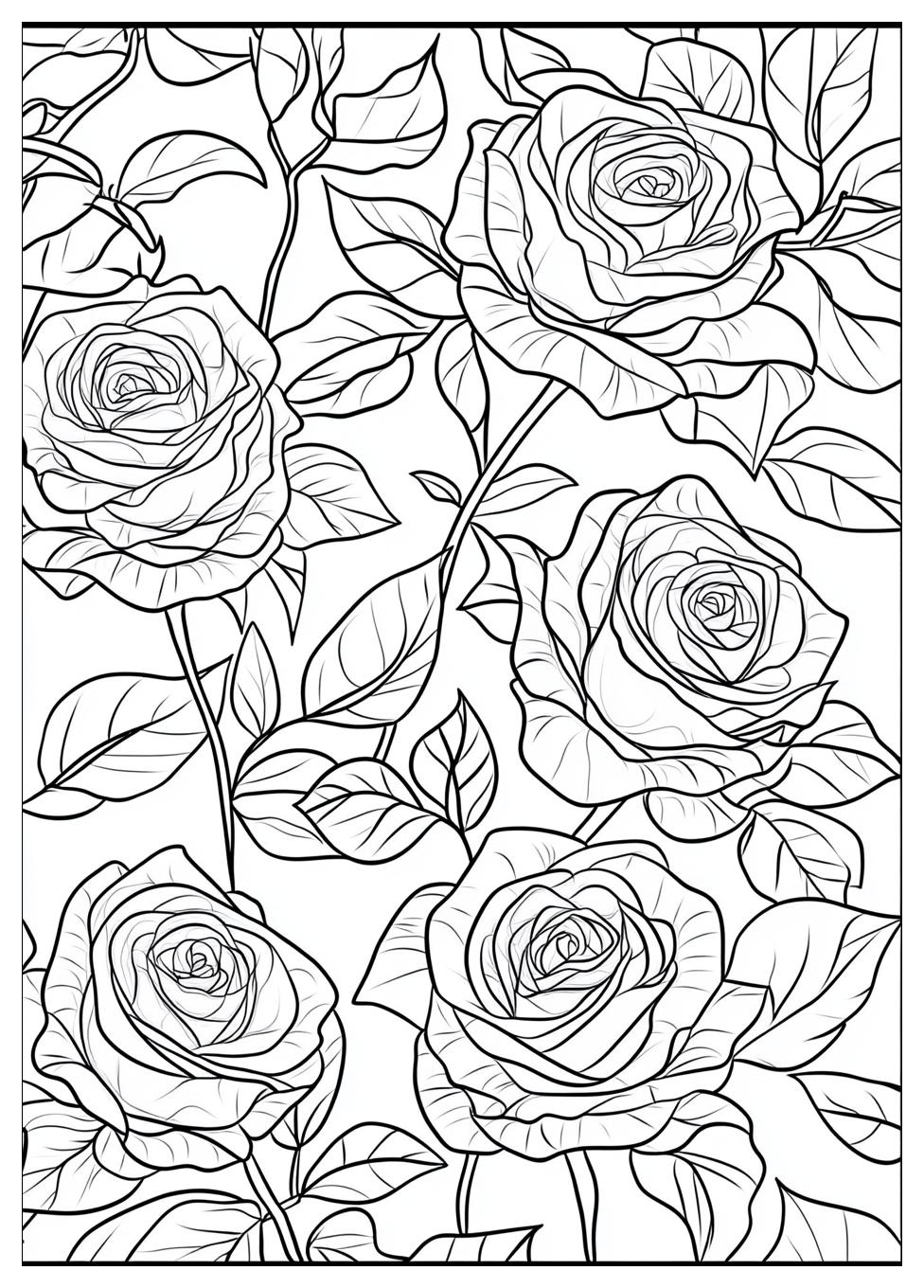 Rose Ausmalbilder 13