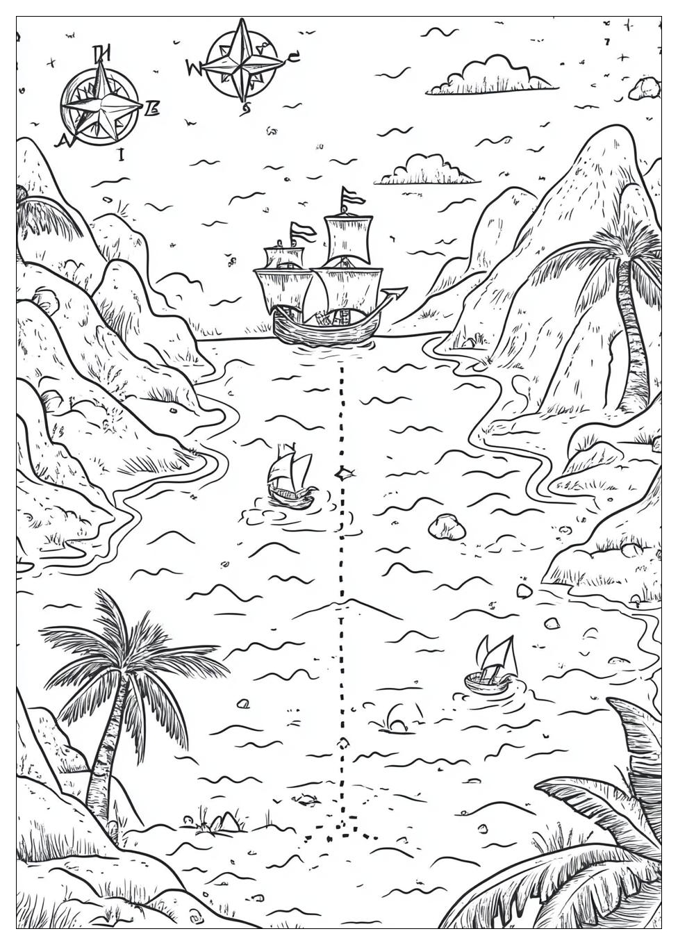 Schatzkarte Ausmalbilder 13