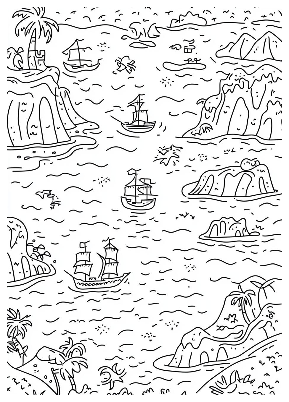 Schatzkarte Ausmalbilder 2