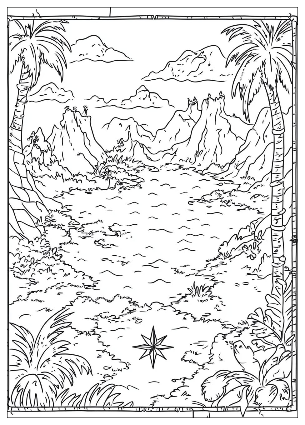 Schatzkarte Ausmalbilder 6