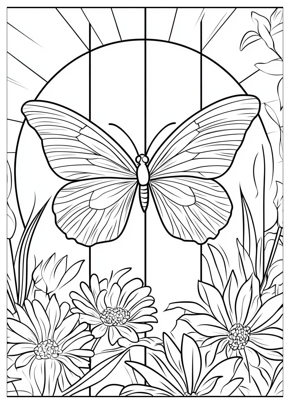 Schmetterlinge Ausmalbilder 3