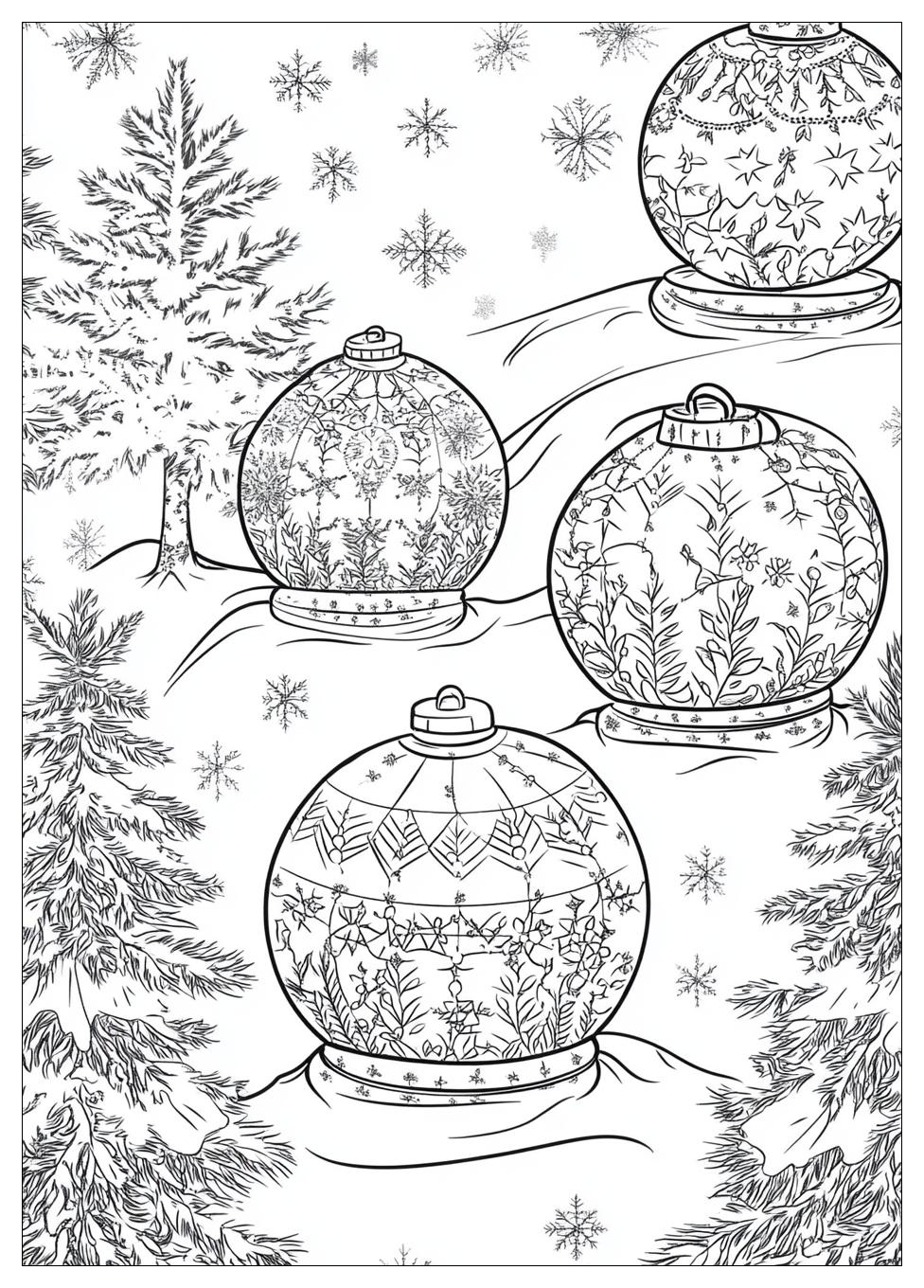 Schneekugeln Ausmalbilder 21