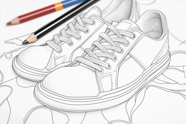 Schuhe Ausmalbilder : Kreativität mit Schuhen