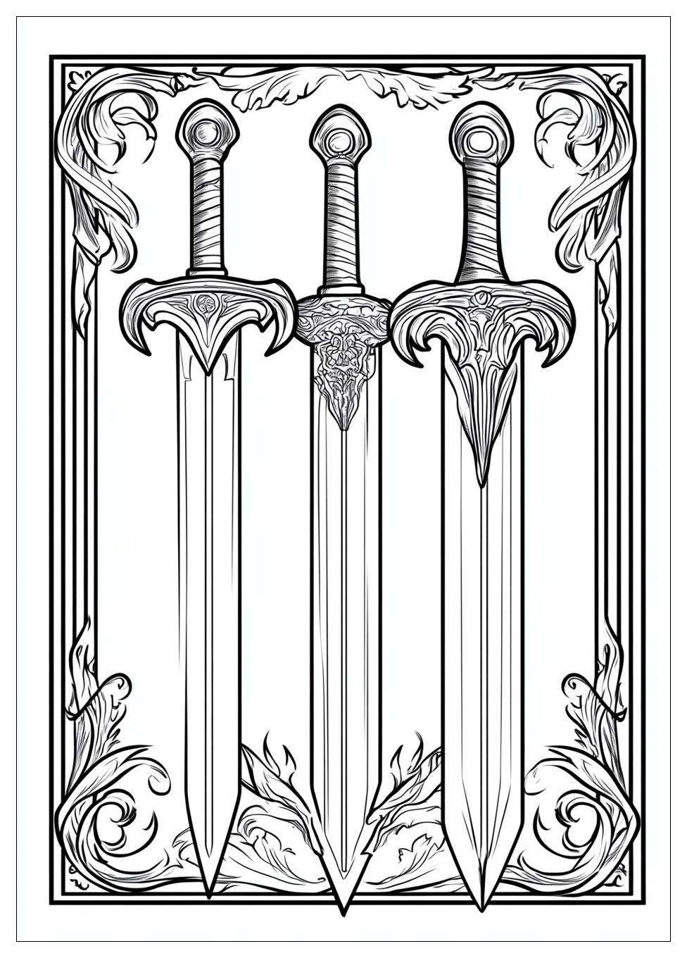 Schwerter Ausmalbilder 10