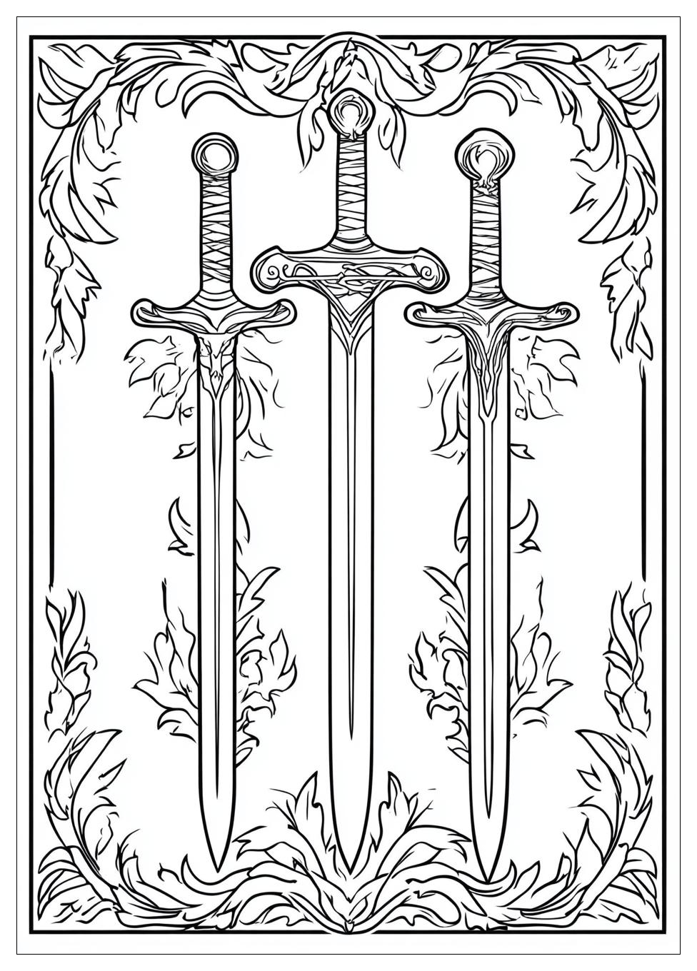 Schwerter Ausmalbilder 11