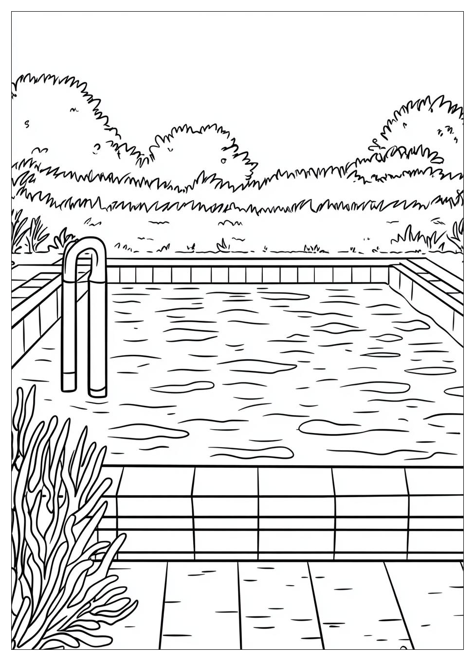 Schwimmbad Ausmalbilder 11