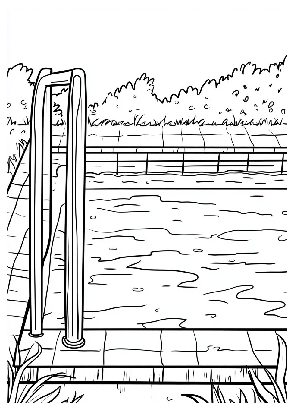 Schwimmbad Ausmalbilder 15