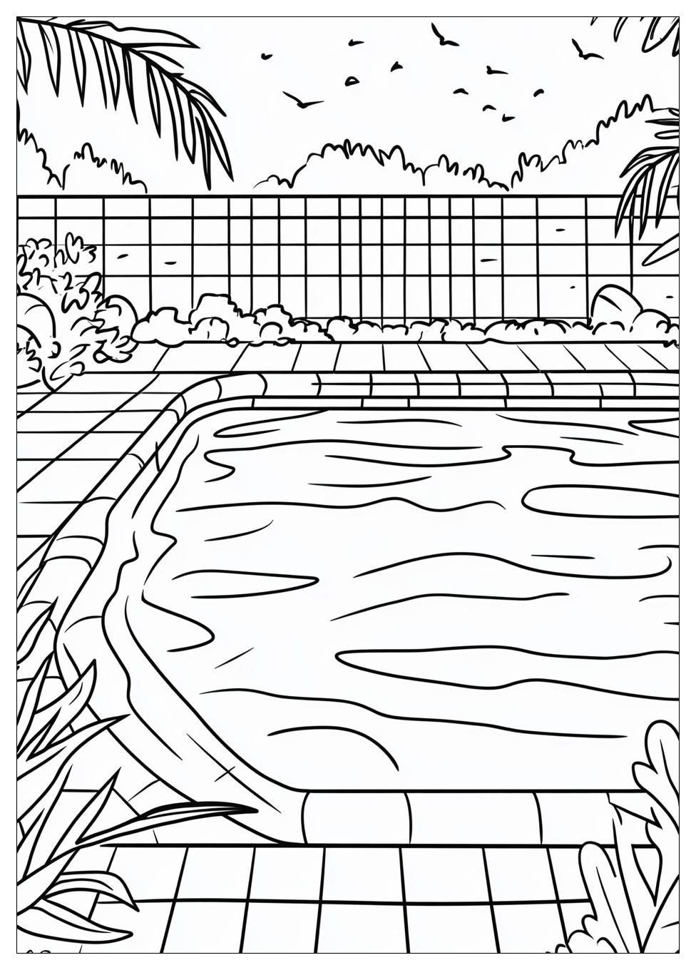 Schwimmbad Ausmalbilder 18
