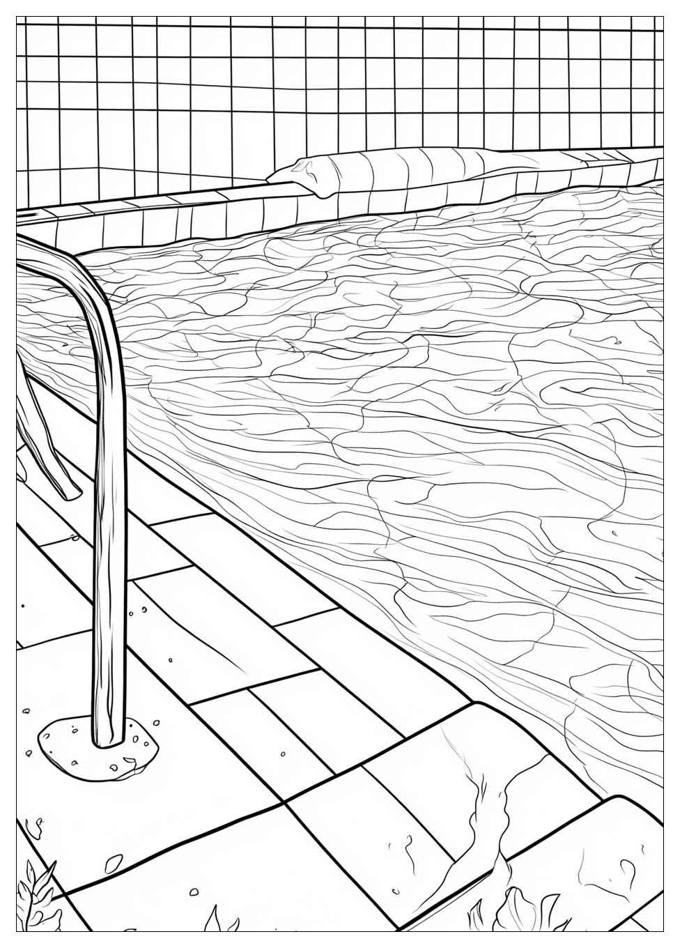 Schwimmbad Ausmalbilder 21