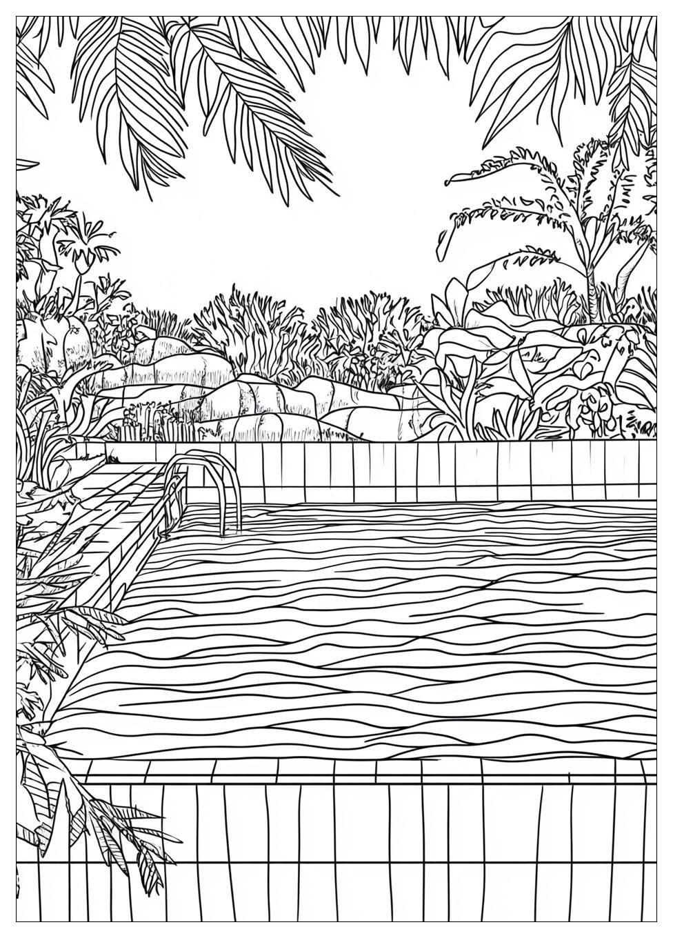 Schwimmbad Ausmalbilder 24