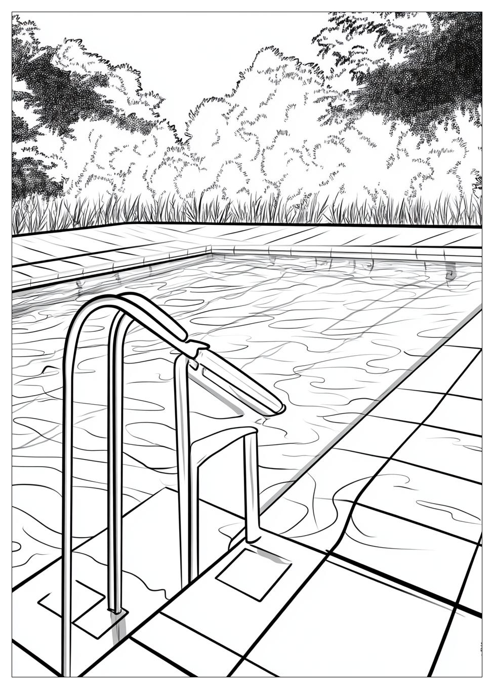 Schwimmbad Ausmalbilder 3