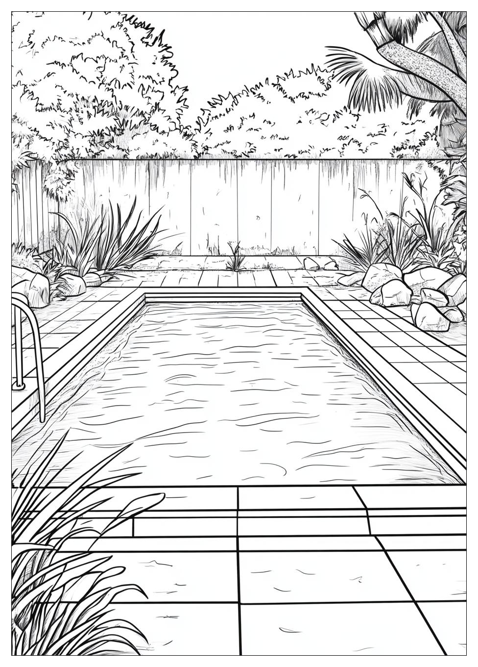 Schwimmbad Ausmalbilder 6