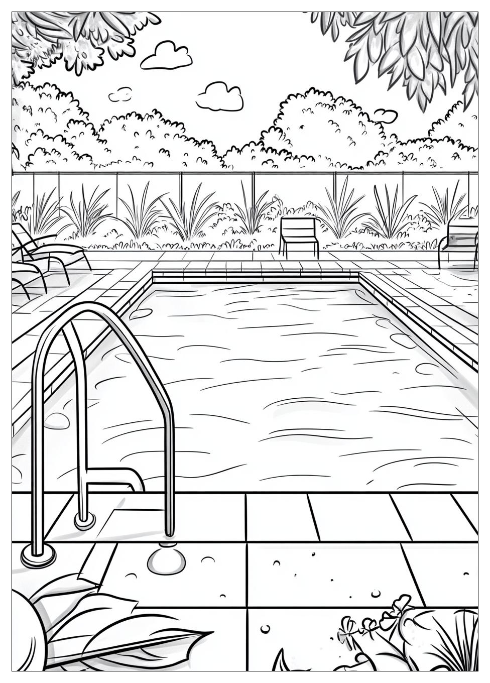 Schwimmbad Ausmalbilder 7
