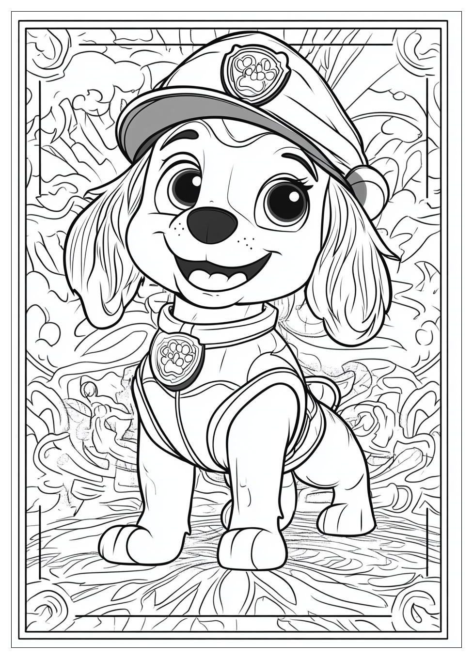 Skye Paw Patrol Ausmalbilder 16