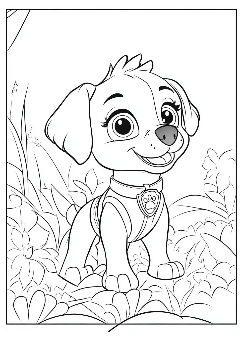 Skye Paw Patrol Ausmalbilder 21