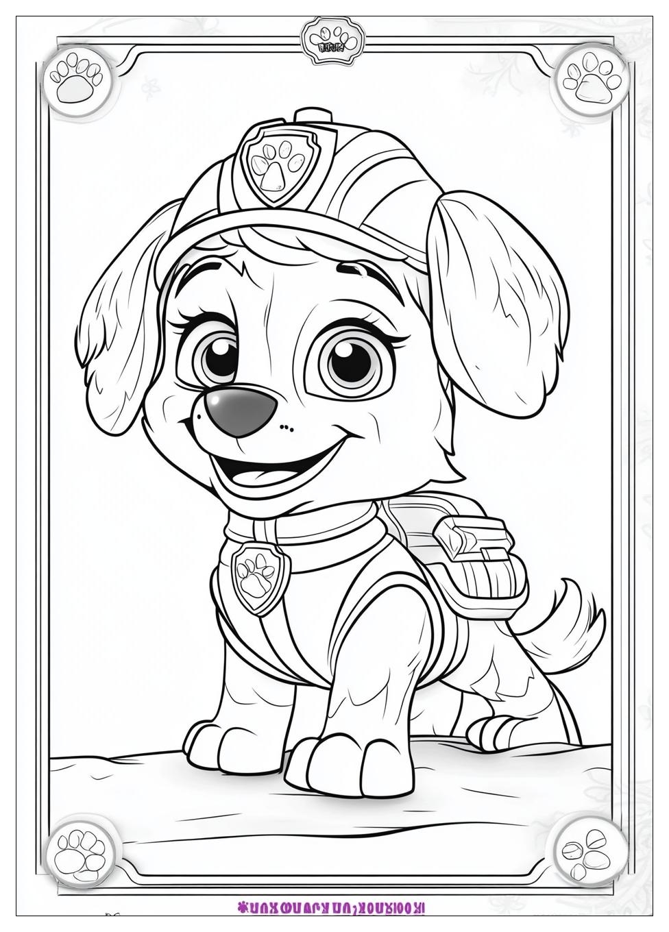 Skye Paw Patrol Ausmalbilder 8