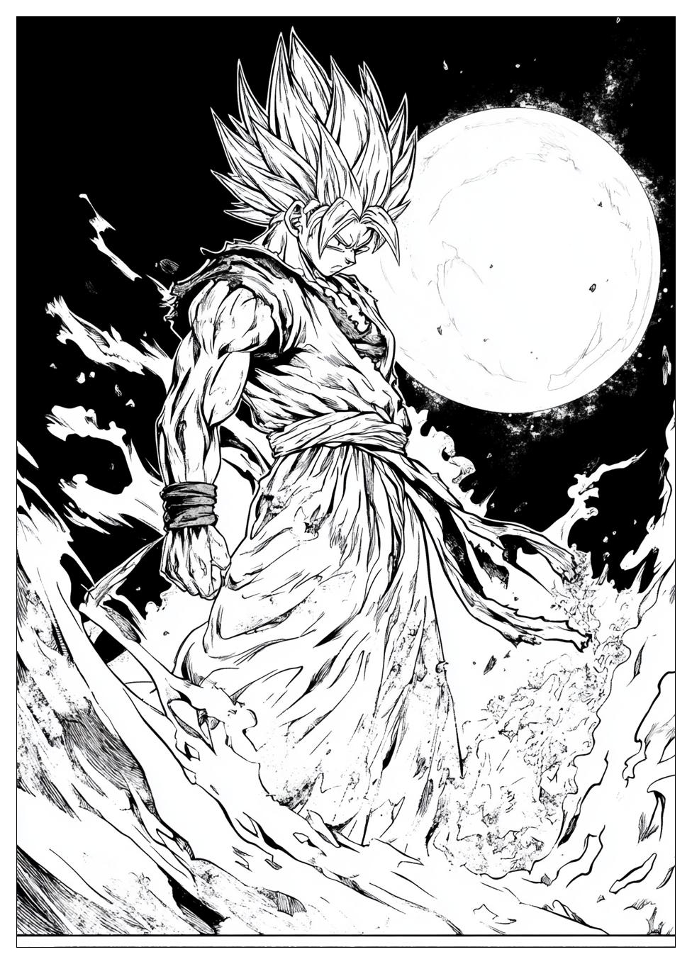 Son Goku Ultra Instinct Ausmalbilder 1