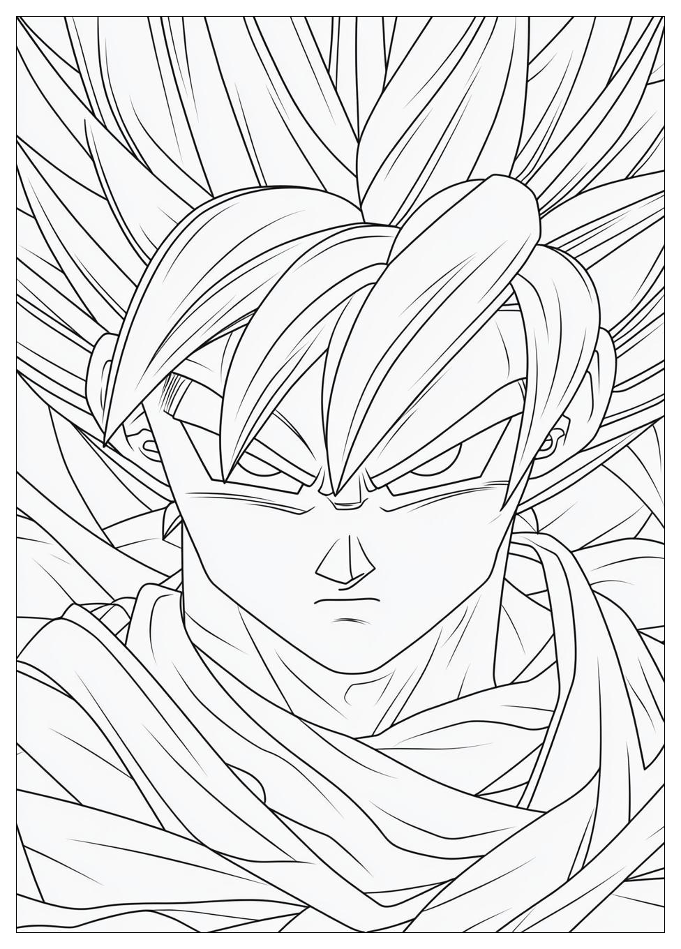 Son Goku Ultra Instinct Ausmalbilder 13