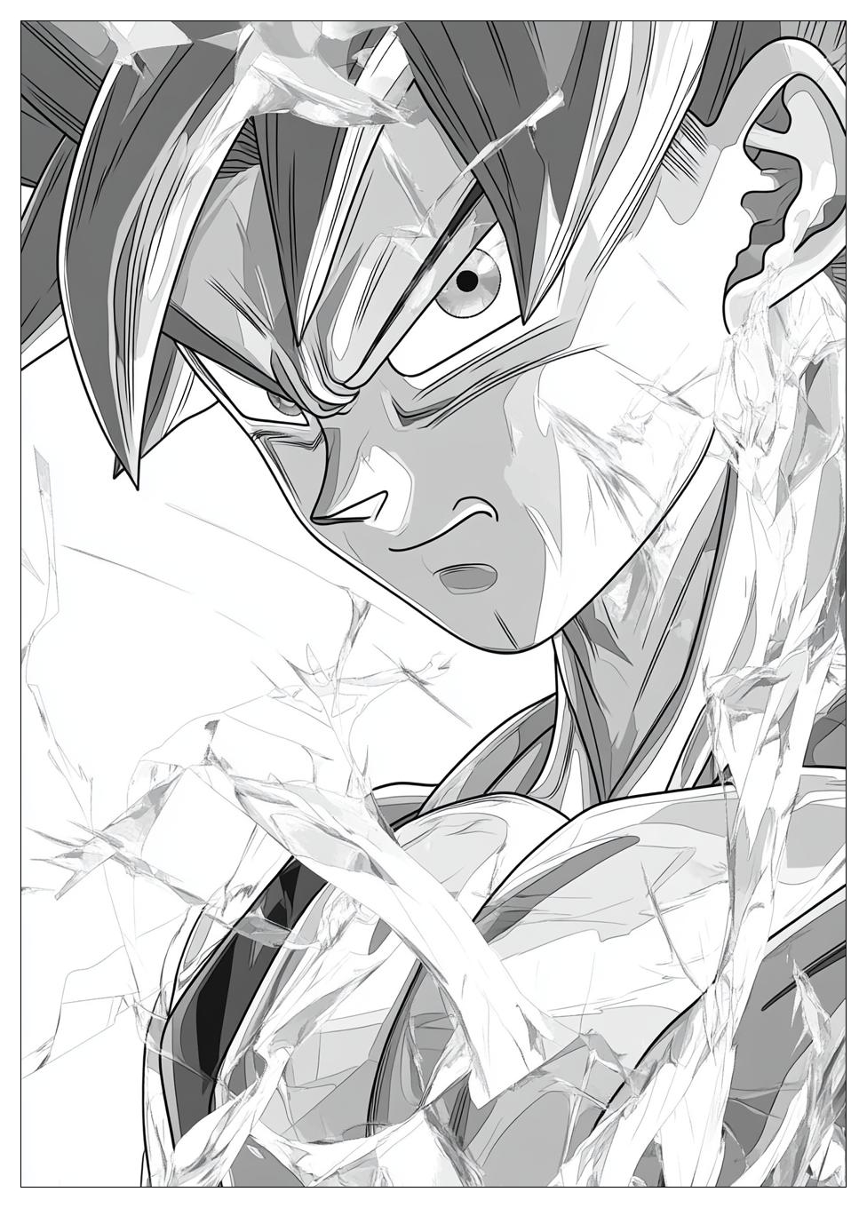 Son Goku Ultra Instinct Ausmalbilder 15