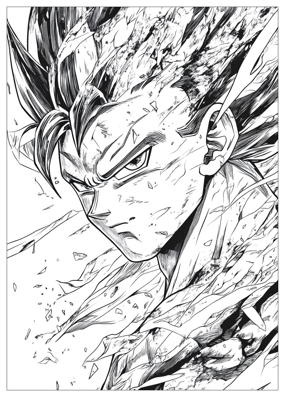Son Goku Ultra Instinct Ausmalbilder 17